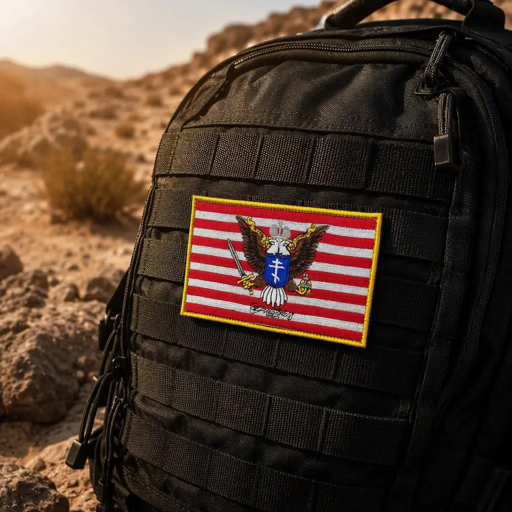 Parche bordado de bandera naval con velcro para chaleco táctico - imagen 4