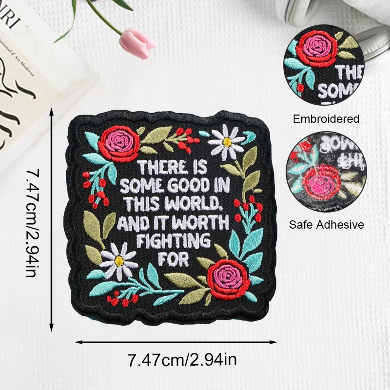 Parche táctico termoadhesivo bordado para ropa y gorras