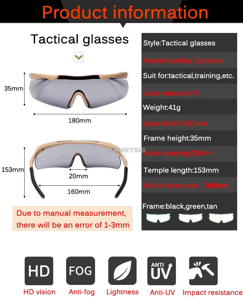 Gafas tácticas Demeysis en uso