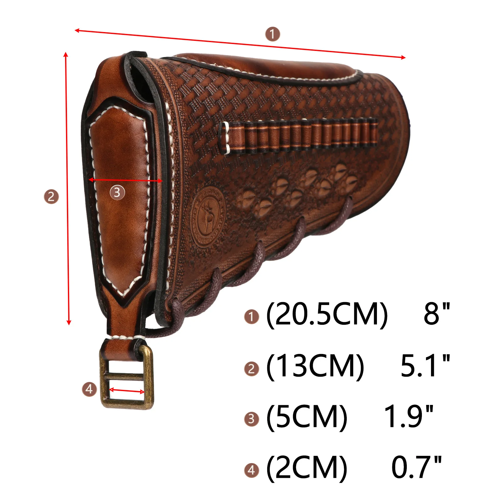 Tourbon funda elevadora mejilla rifle compatible rimfire - imagen 3