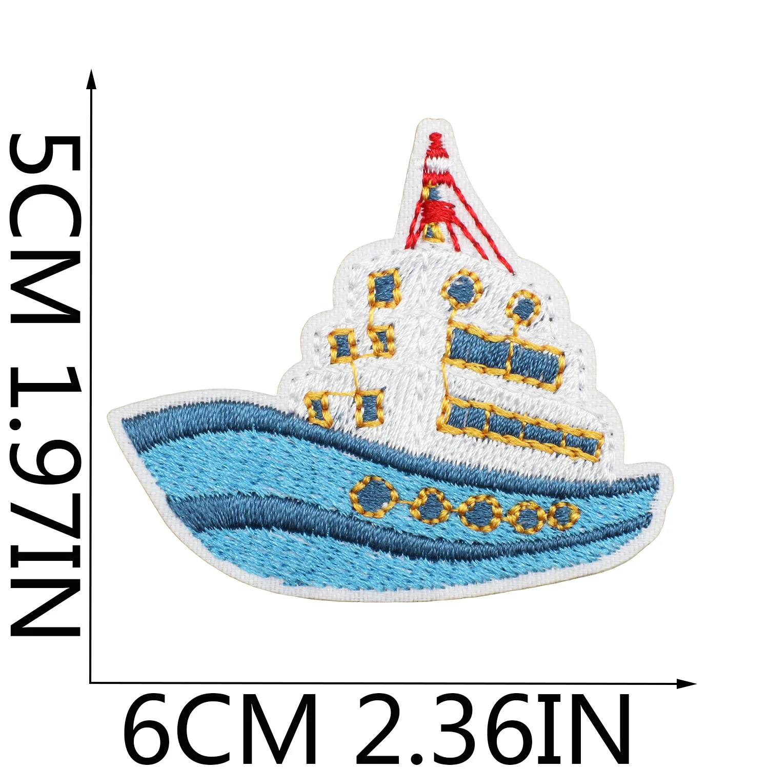 Parche bordado faro de gaviota para gorra marinera y camiseta - imagen 2