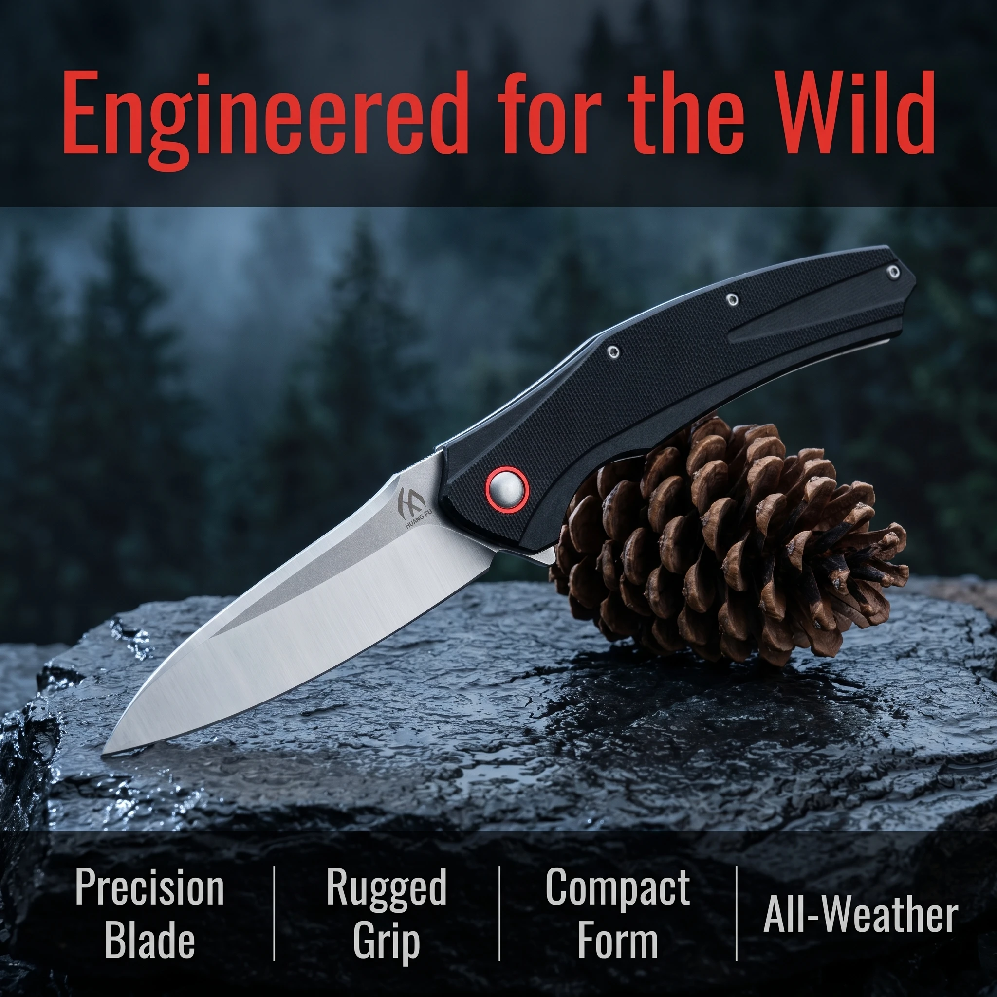 Cuchillo plegable táctico multifunción para exterior, regalo hombre - imagen 4