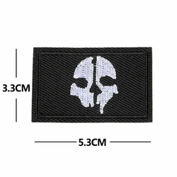 Parche táctico bordado máscara fantasma calavera punk para ropa