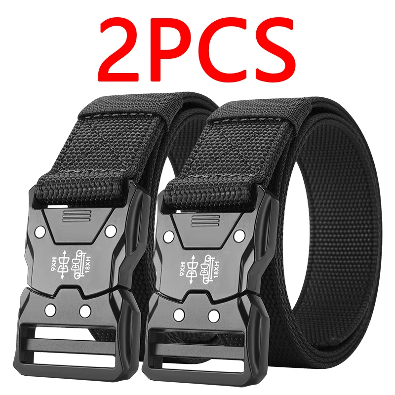 Cinturón táctico hebilla automática resistente outdoor unisex