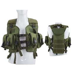 Chaleco táctico para airsoft con bolsa de hidratación