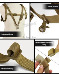 Chaleco táctico CS Field Light Sling MOLLE 1000D Nylon