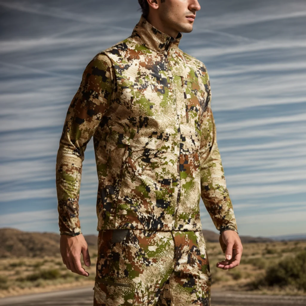 Chaleco táctico de caza camuflaje impermeable cortaviento hombre - imagen 3