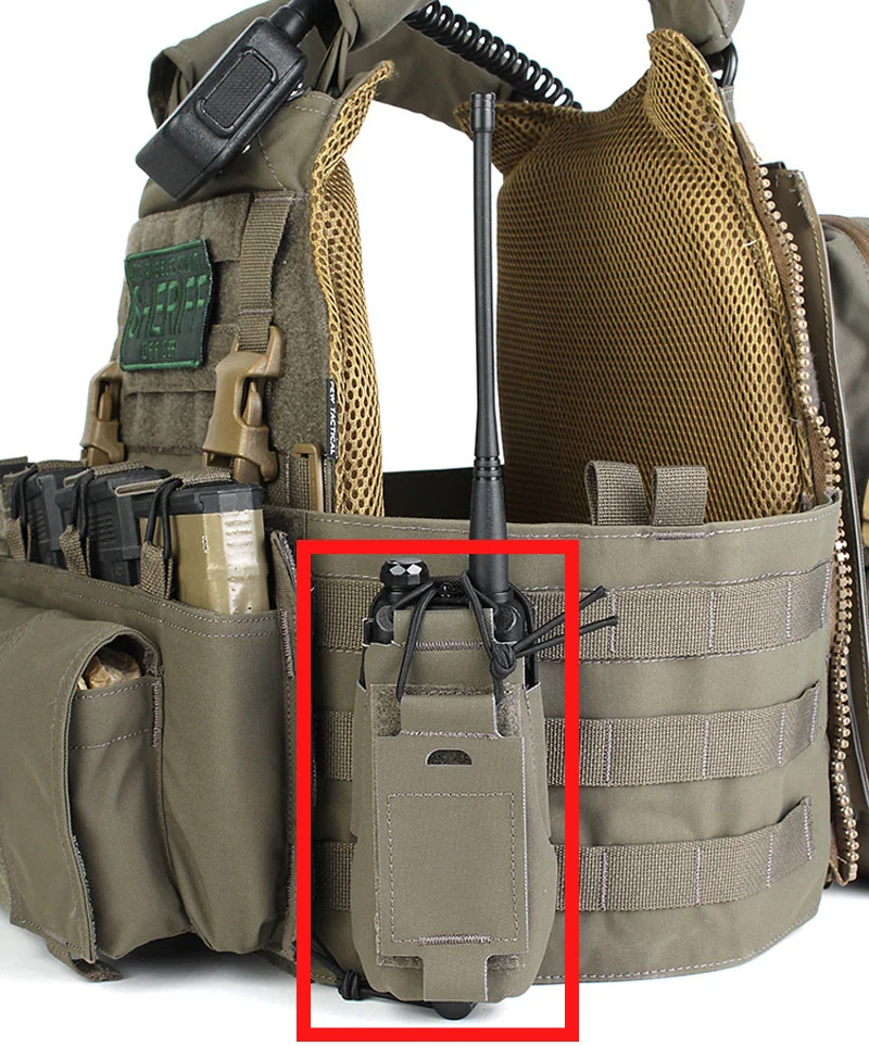 Bolsa táctica MOLLE para radio Baofeng UV5R/UV82 Gridlok - imagen 4
