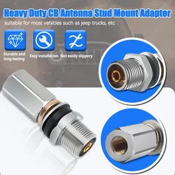 Adaptador antena CB SO-239 – Soporte montaje roscado 3/8x24 reforzado