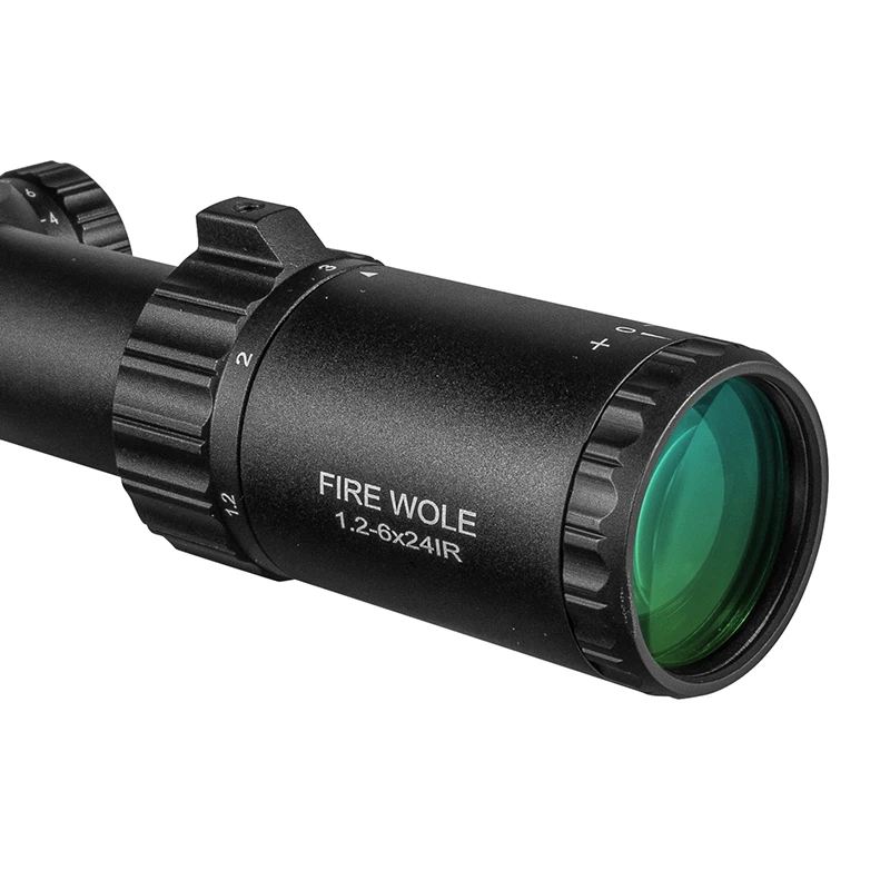 FIRE WOLF mira telescópica táctica IR Airsoft con luz rojo/verde - imagen 4