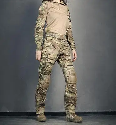Detalle del camuflaje y tejido táctico