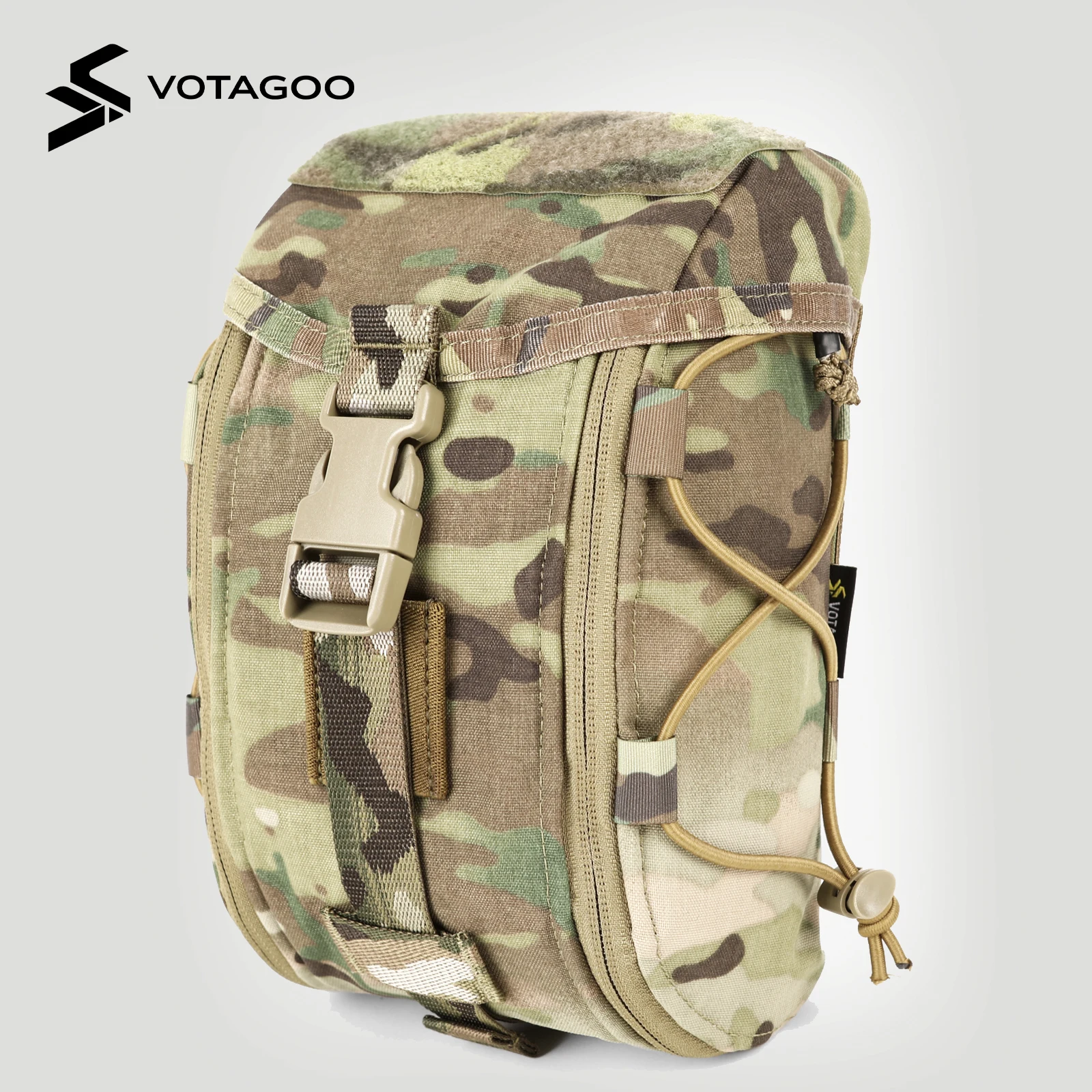 Botiquín táctico VOTAGOO con mochila MOLLE y bolsa médica velcro