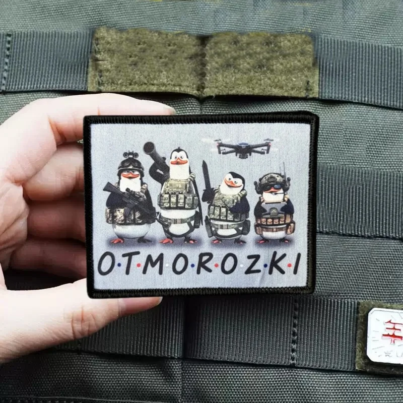 Parche táctico auto-adhesivo pingüino moral militar para ropa - imagen 2