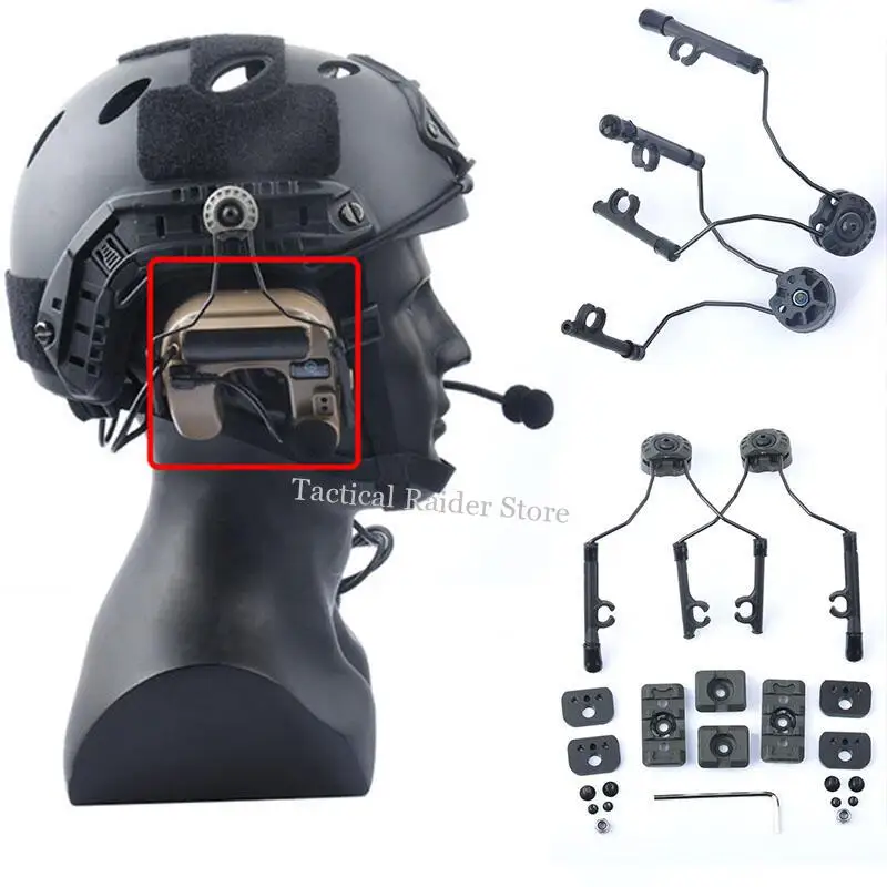 Auriculares tácticos C2 para casco con montaje rápido giratorio - imagen 2