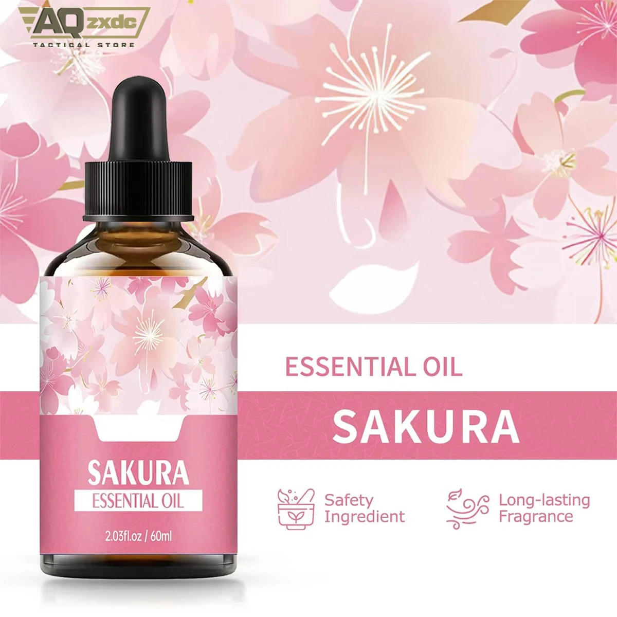 Aceite esencial facial Sakura AQzxdc, extracto botánico para piel