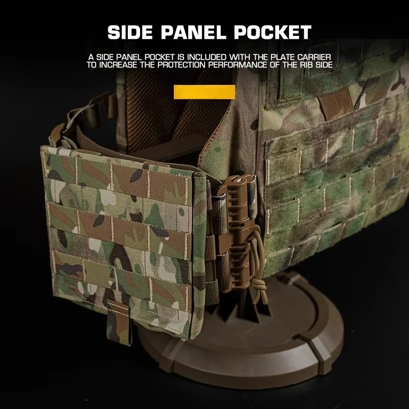 Chaleco portaplacas MOLLE ligero mesh – Airsoft y caza - imagen 5