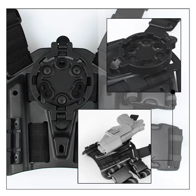 Funda pistola táctica Molle con plataforma adaptadora 360° - imagen 4