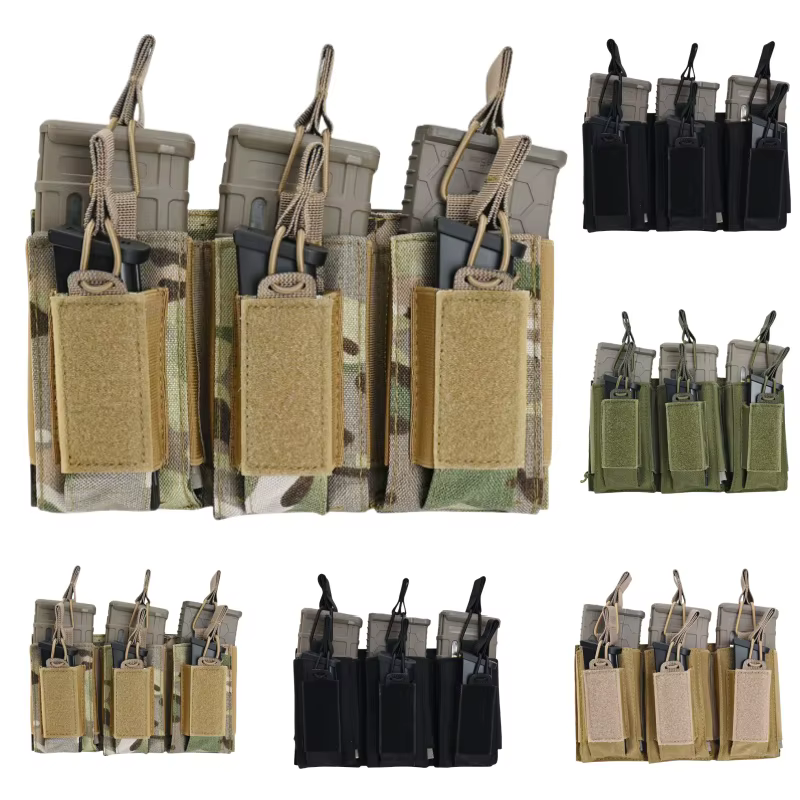 Bolsa táctica Molle individual para cargadores AK M4 M14 M16 AR - imagen 5