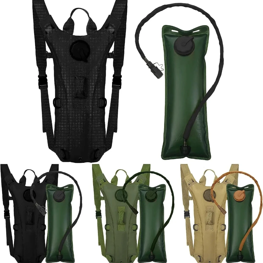 Mochila de hidratación impermeable de nailon con tubo para senderismo - imagen 2
