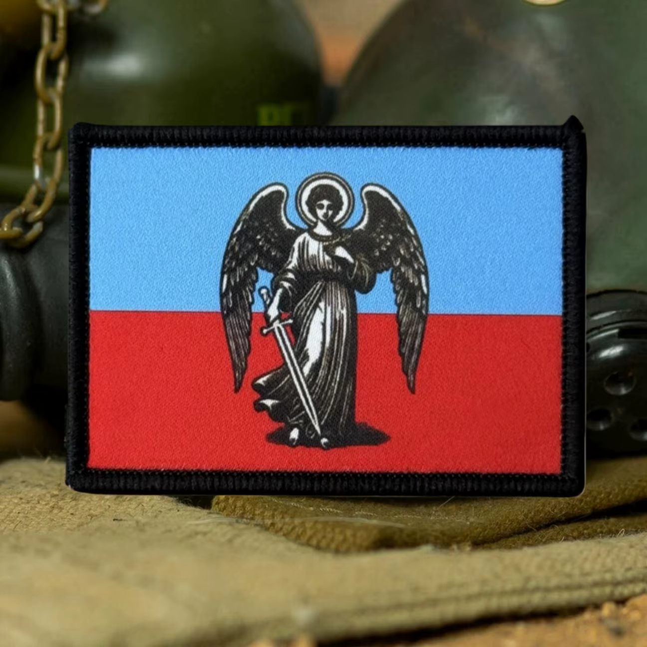 Acabado del parche en estilo insignia