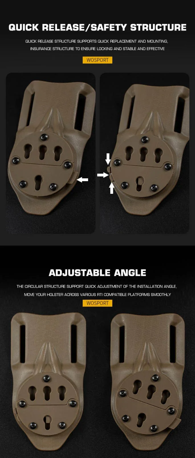 Adaptador con funda en una configuración de cinturón