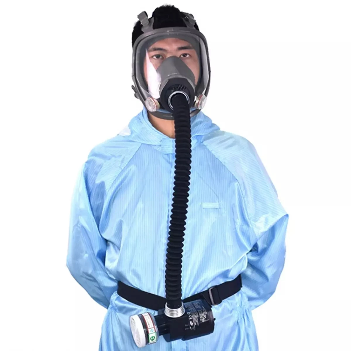 Máscara de gas cara completa flujo constante protección química - imagen 5
