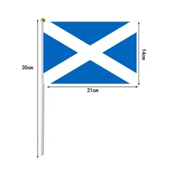 Bandera escocesa de mano 14x21 cm para eventos y celebraciones