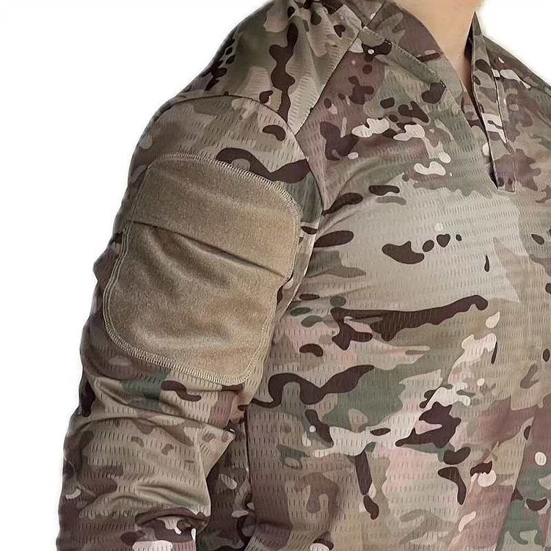 Camiseta táctica manga larga secado rápido RG verde transpirable - imagen 4