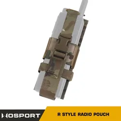 Bolsa táctica radio Serie R MOLLE para intercomunicador con botella