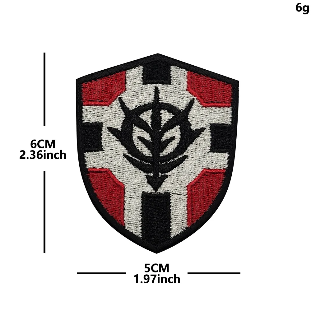 Parche bordado Warrior Gundam con velcro para mochila – Jion - imagen 3