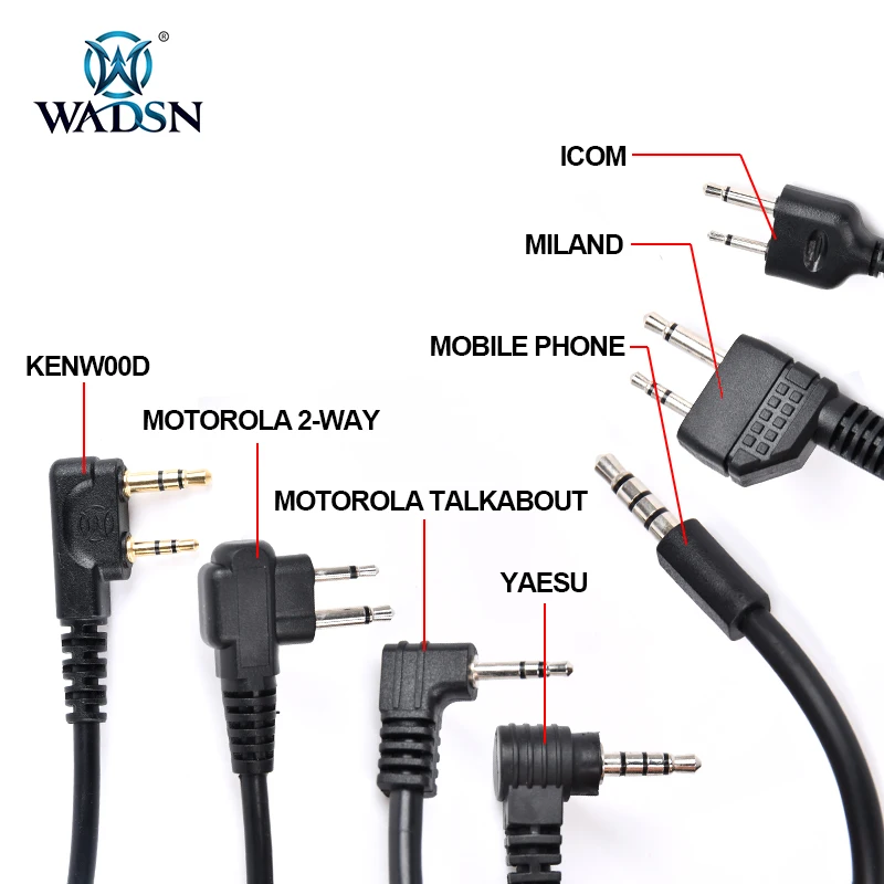 WADSN PTT - botón táctico para auriculares e interfono Walkie-Talkie - imagen 5