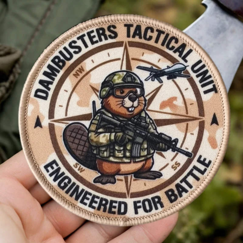 Beaver Squad parches tácticos velcro moral para chalecos y mochilas - imagen 4