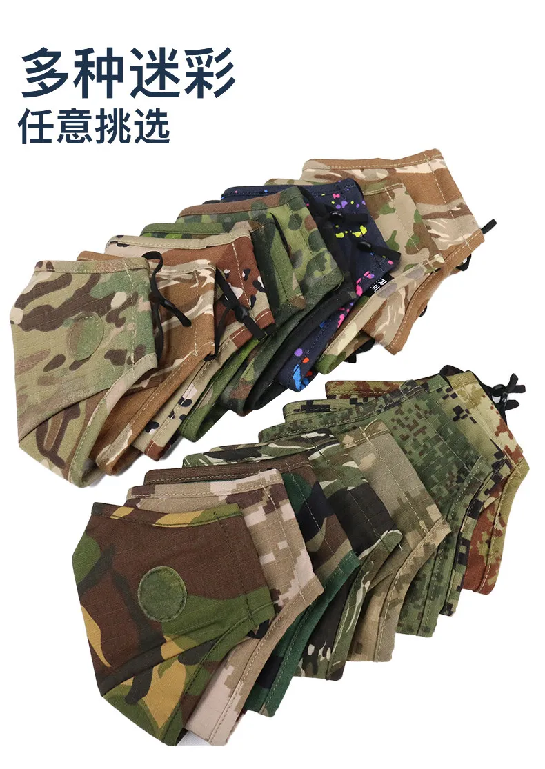 Máscara táctica de camuflaje en exterior