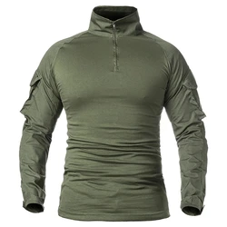 Camisa táctica camuflaje hombre manga larga senderismo