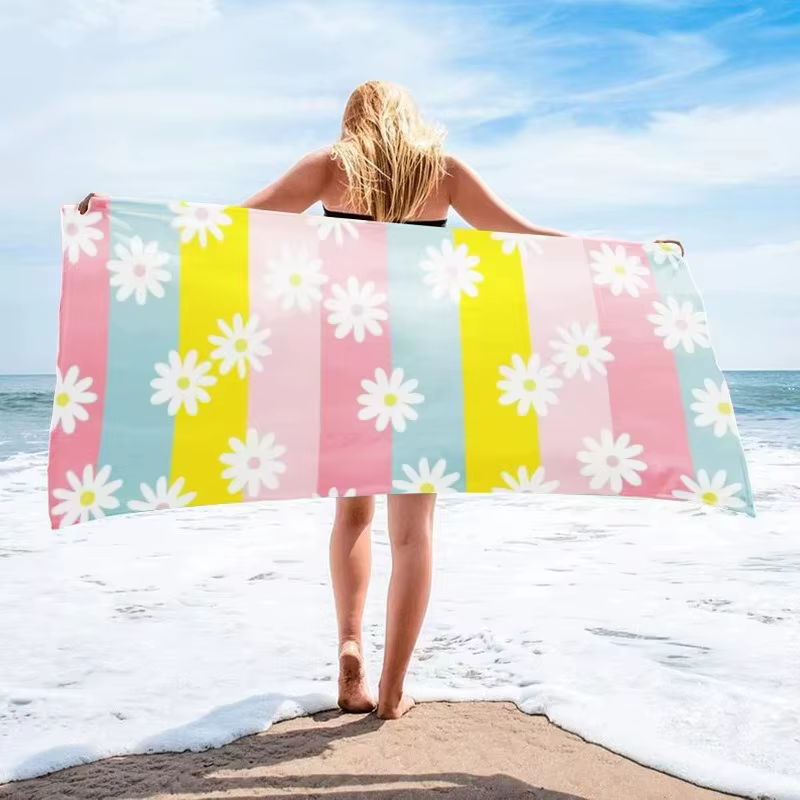 DIZETION Toalla microfibra secado rápido absorbente playa y yoga - imagen 2
