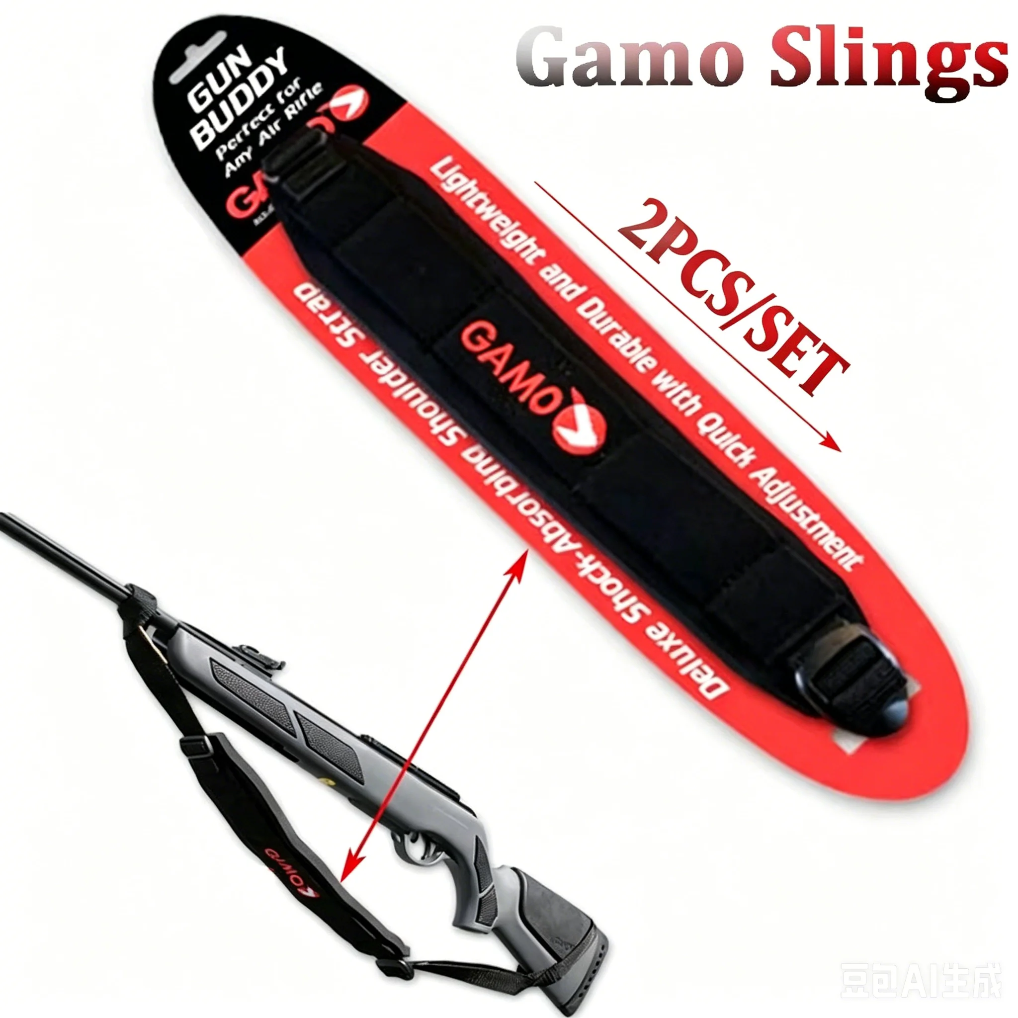 Correa táctica de hombro antideslizante ajustable para pistola Gamo - imagen 5