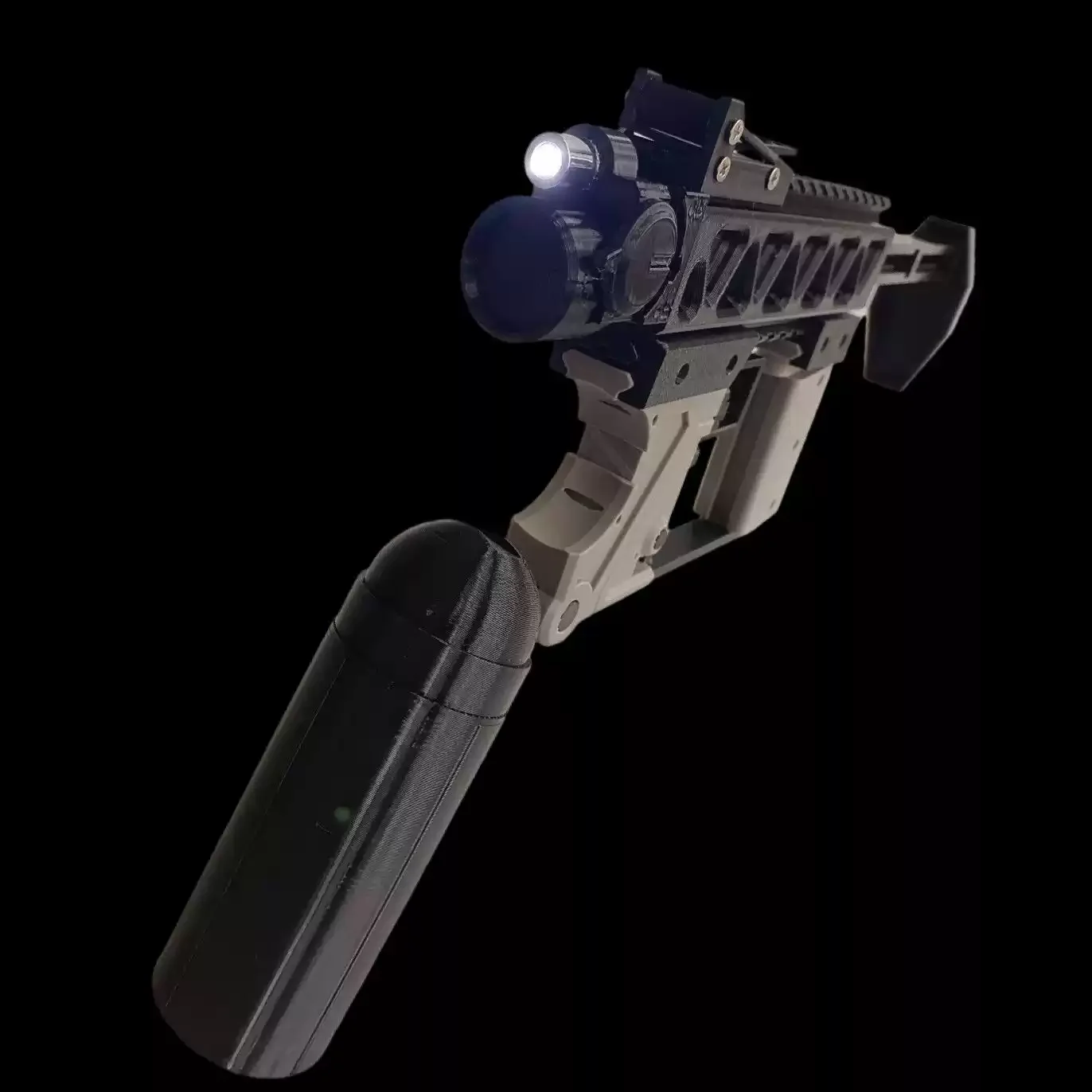 Pistola de juguete antiestrés impresa 3D con luces LED - imagen 5