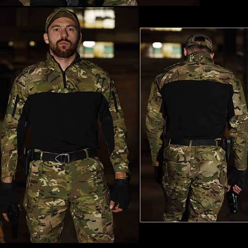 Camisa táctica militar camuflaje manga larga exterior - imagen 3