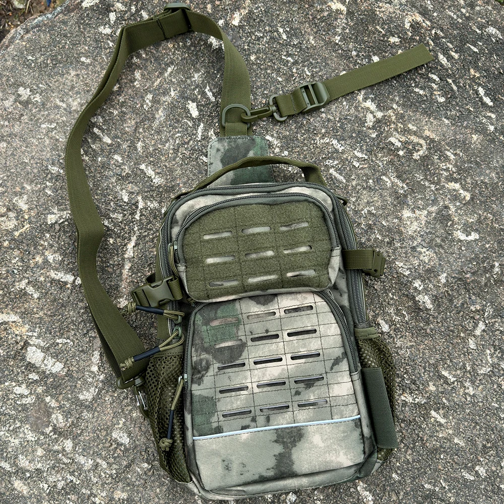 Bolso táctico impermeable camuflaje correa ajusta exterior