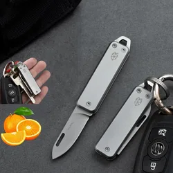 Llavero cuchillo plegable de acero inoxidable multiusos exteriores