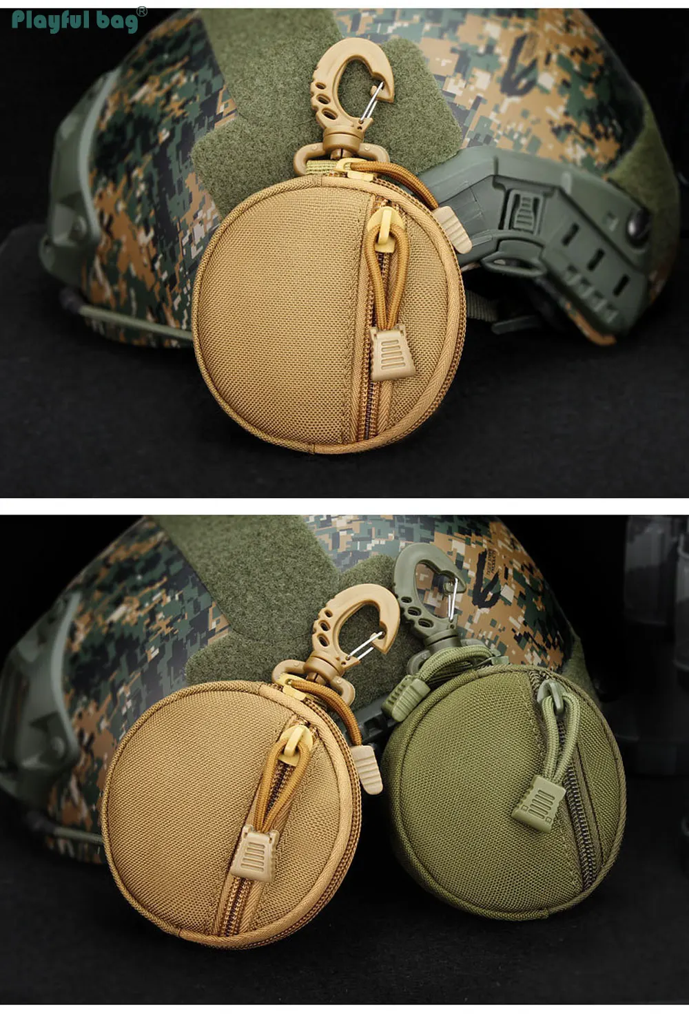 Bolsa EDC con sistema de enganche y cremallera resistente
