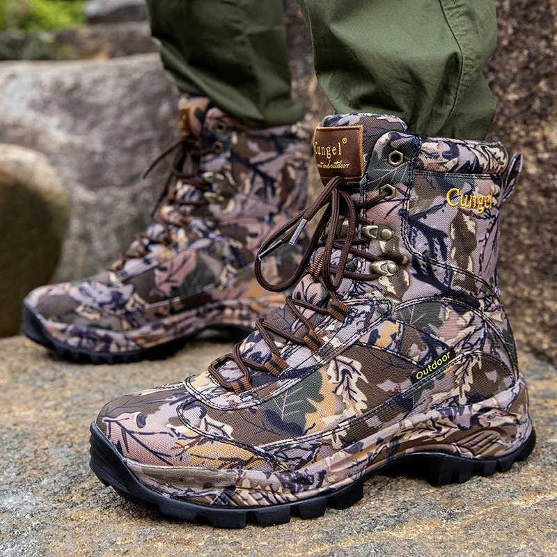 KOWM Botas tácticas de desierto para hombre - impermeables al tobillo - imagen 5