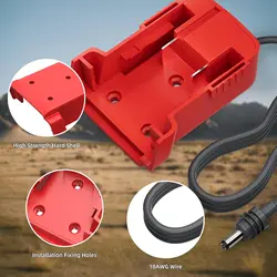 Adaptador cable alimentación CC Starlink Mini batería Milwaukee