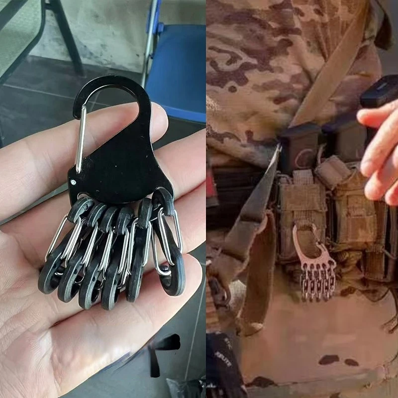 Accesorio MOLLE táctico para cinturón con hebilla anilla 8 fluorescente - imagen 4