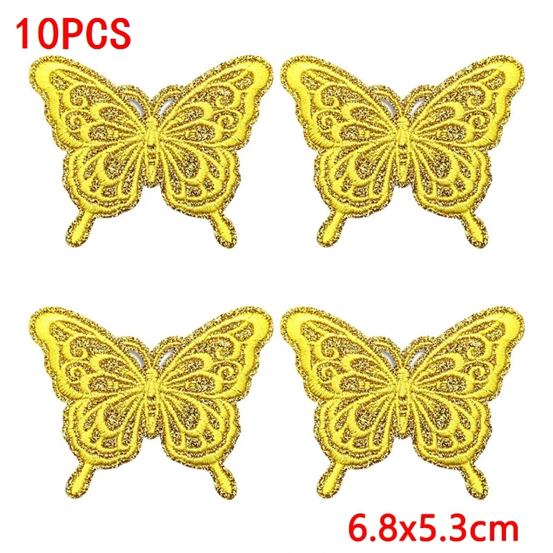 Parches de mariposa con encaje hueco, pack de 5
