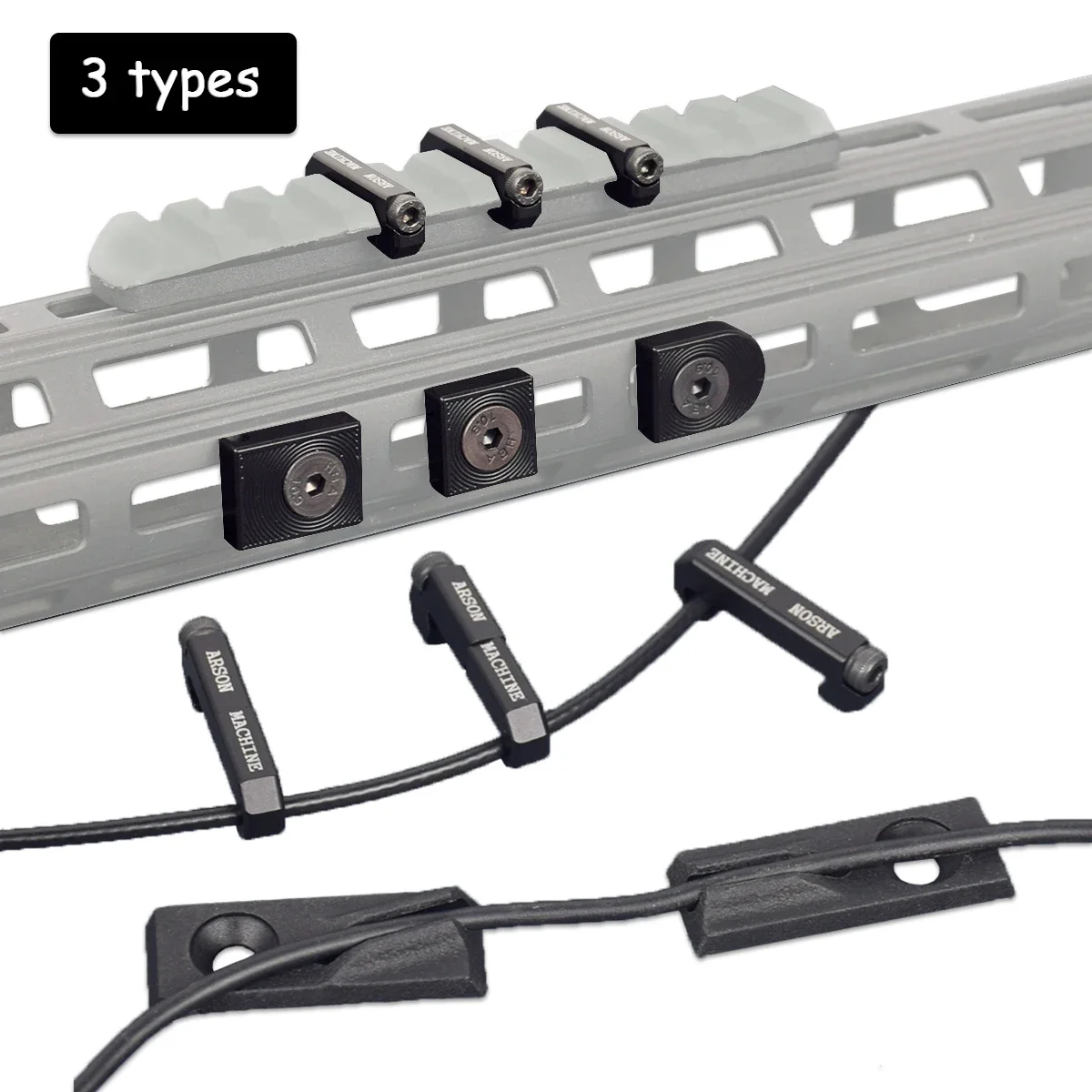 Arson Machine guía de cables CNC para riel MOLLE/M-LOK - imagen 3