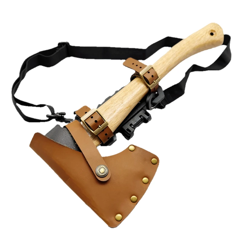 Funda táctica para hacha con clip de cinturón, nailon PU resistente