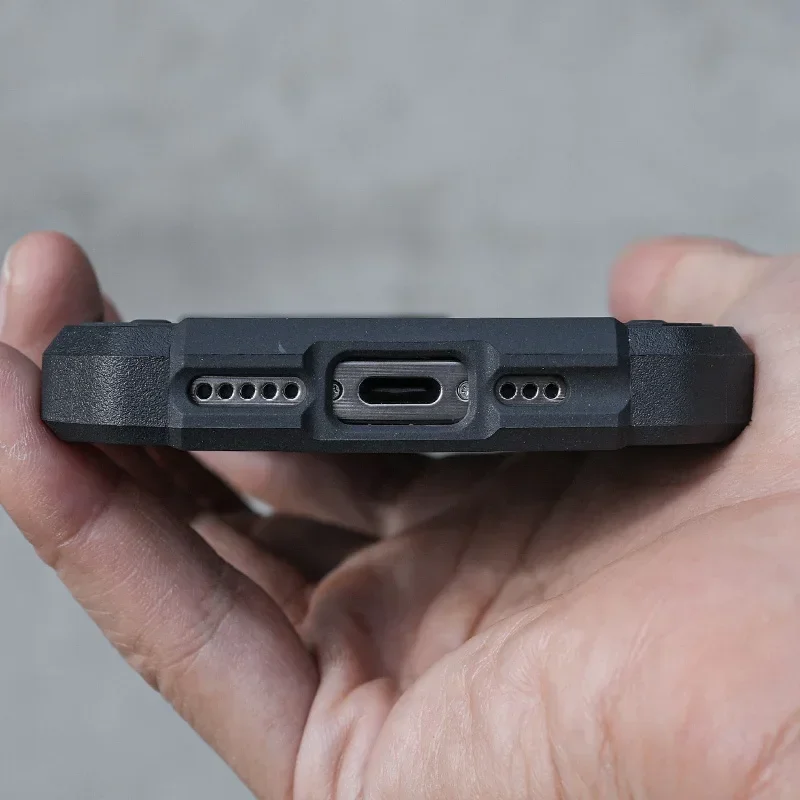 Funda táctica anticaída para iPhone, protección diaria funcional