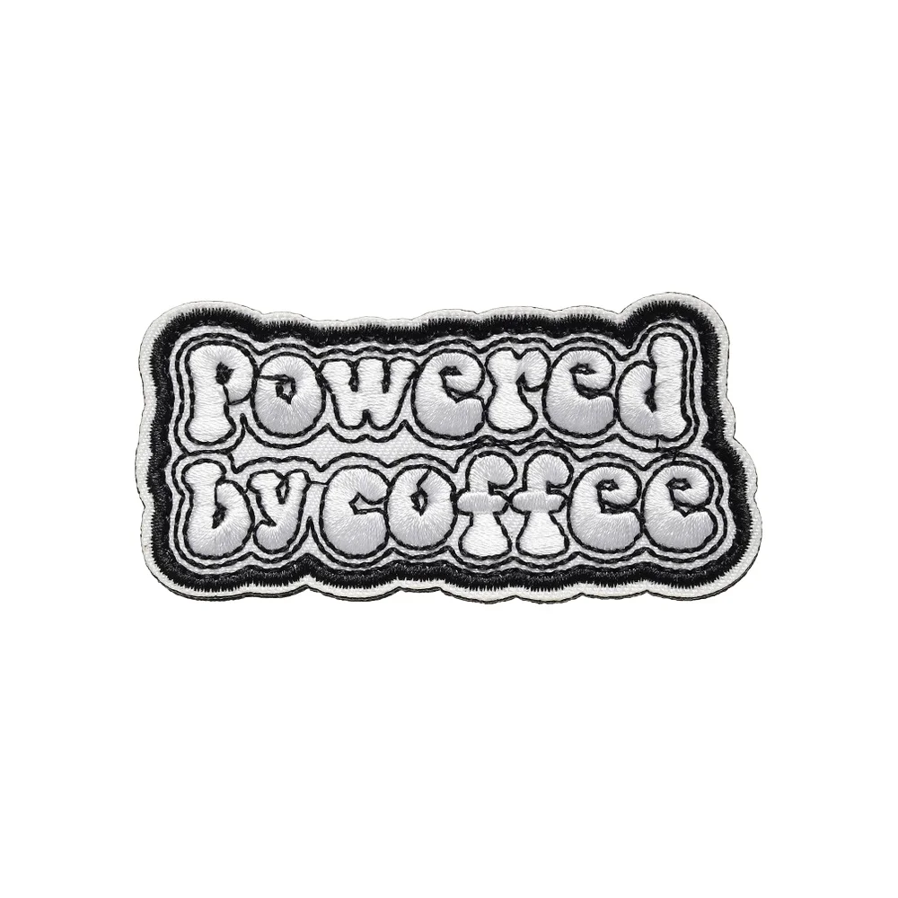 Parche bordado Coffee Power – Táctico con cierre de velcro - imagen 2