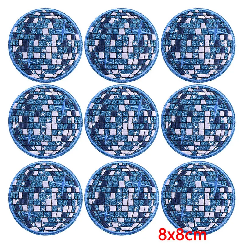 Parche bordado termoadhesivo bola de discoteca – para ropa y sombreros - imagen 2